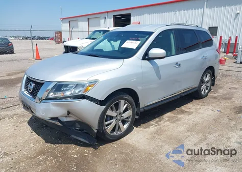2013 Nissan Pathfinder Platinum z USA, uszkodzony, nr VIN 5N1AR2MM7DC616961